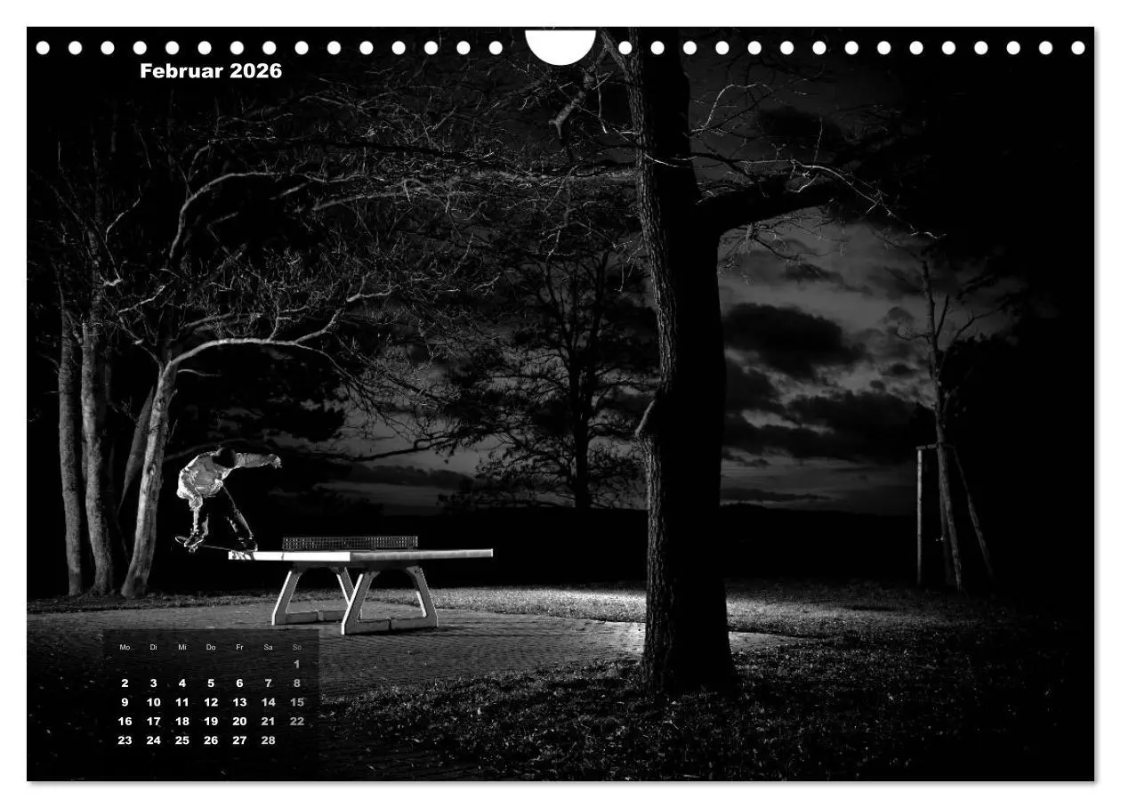 Bild: 9783516104769 | Skateboarden in Schwarz-Weiß (Wandkalender 2026 DIN A4 quer),...