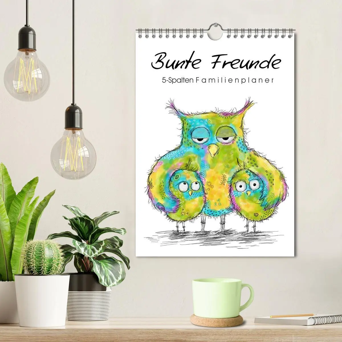 Bild: 9783516414769 | Bunte Freunde (Wandkalender 2026 DIN A4 hoch), CALVENDO Monatskalender