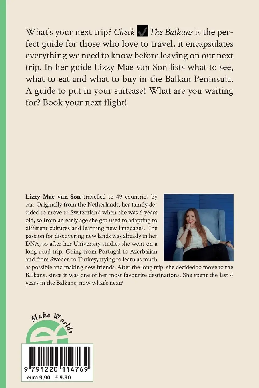 Rückseite: 9791220114769 | Check The Balkans | Lizzy Mae van Son | Taschenbuch | Englisch | 2023