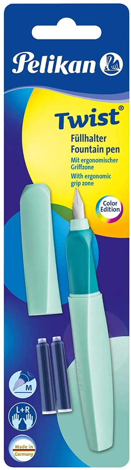 Cover: 4012700814869 | Pelikan Füllhalter Twist, Neo Mint, Feder M, universell für Rechts-...