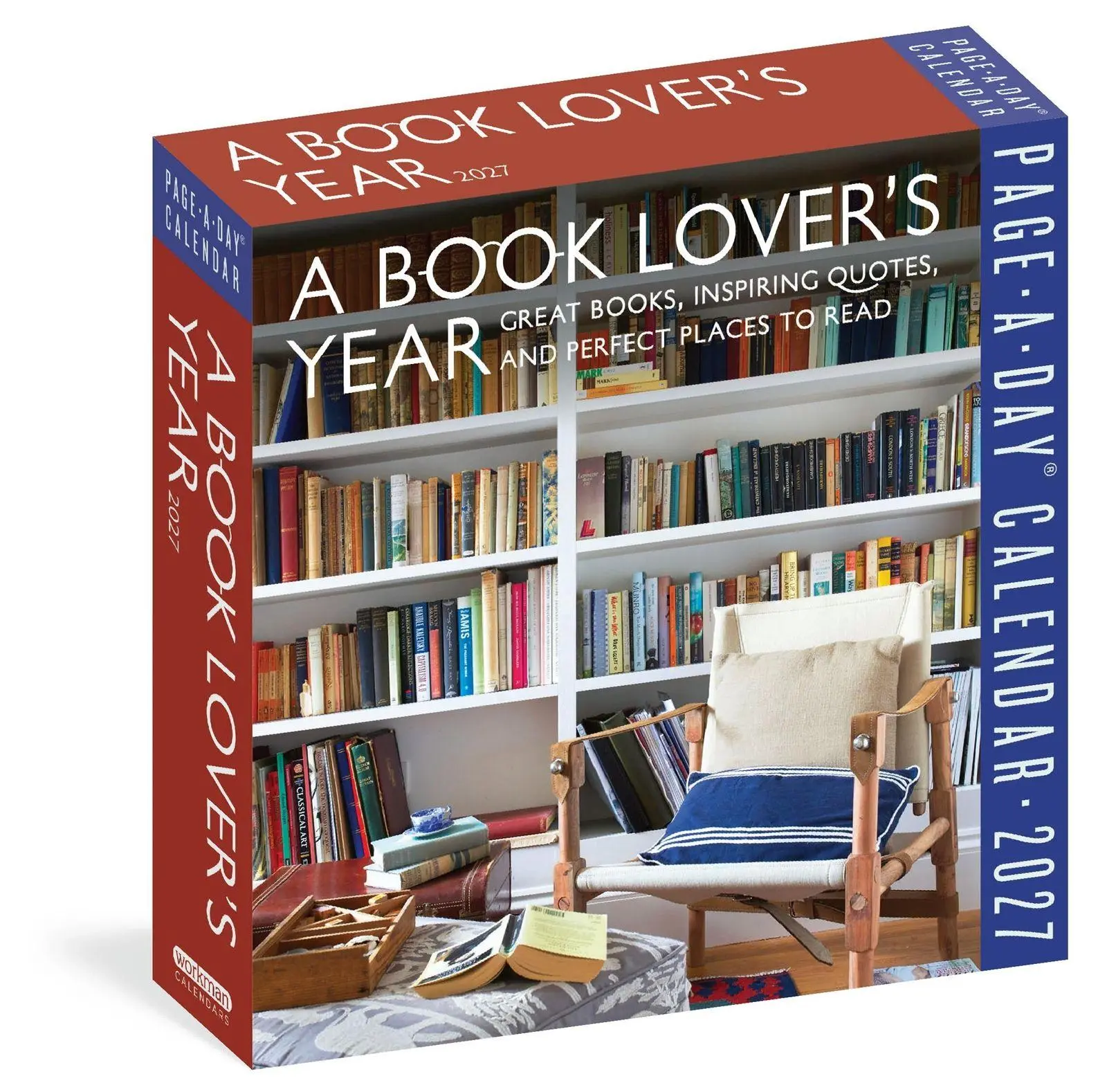 Cover: 9781523534869 | A Book Lover's Year Page-A-Day® Calendar 2027 | Workman Calendars