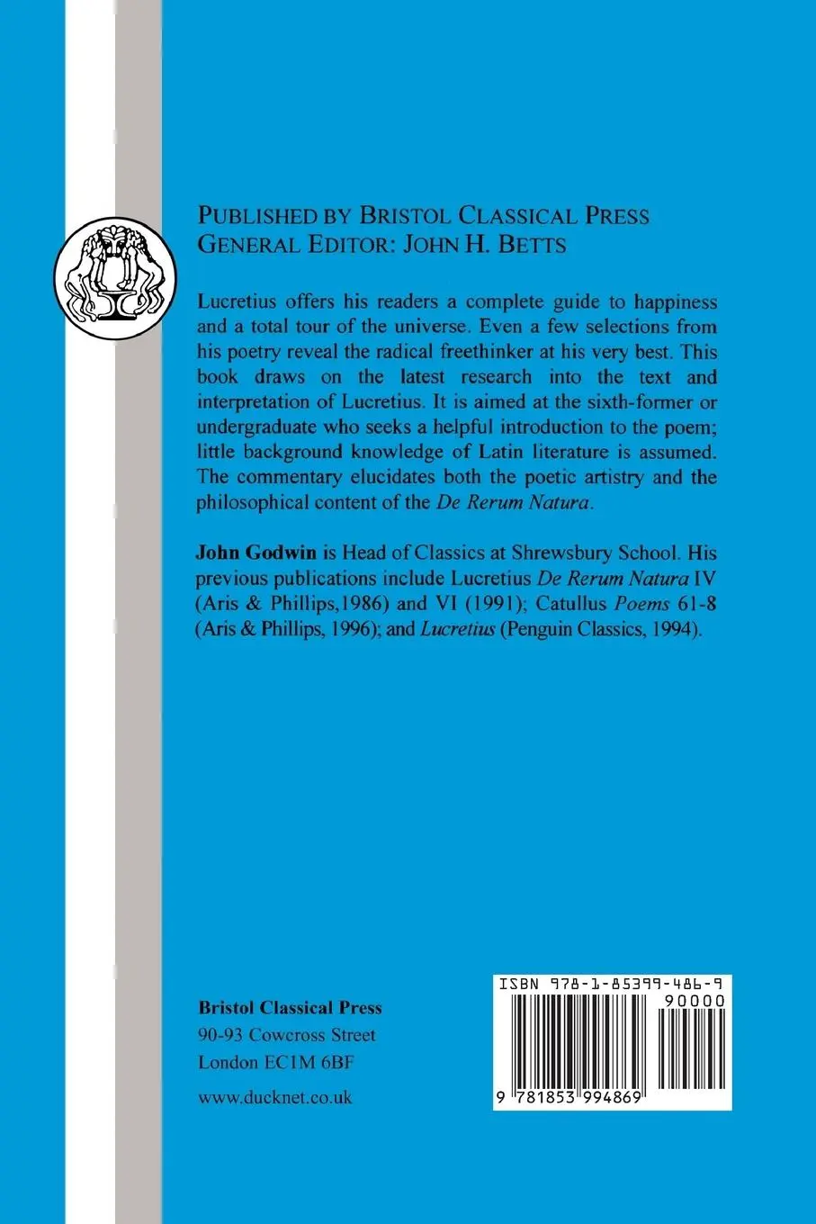Rückseite: 9781853994869 | Lucretius | Selections from the de Rerum Natura | Carus | Taschenbuch