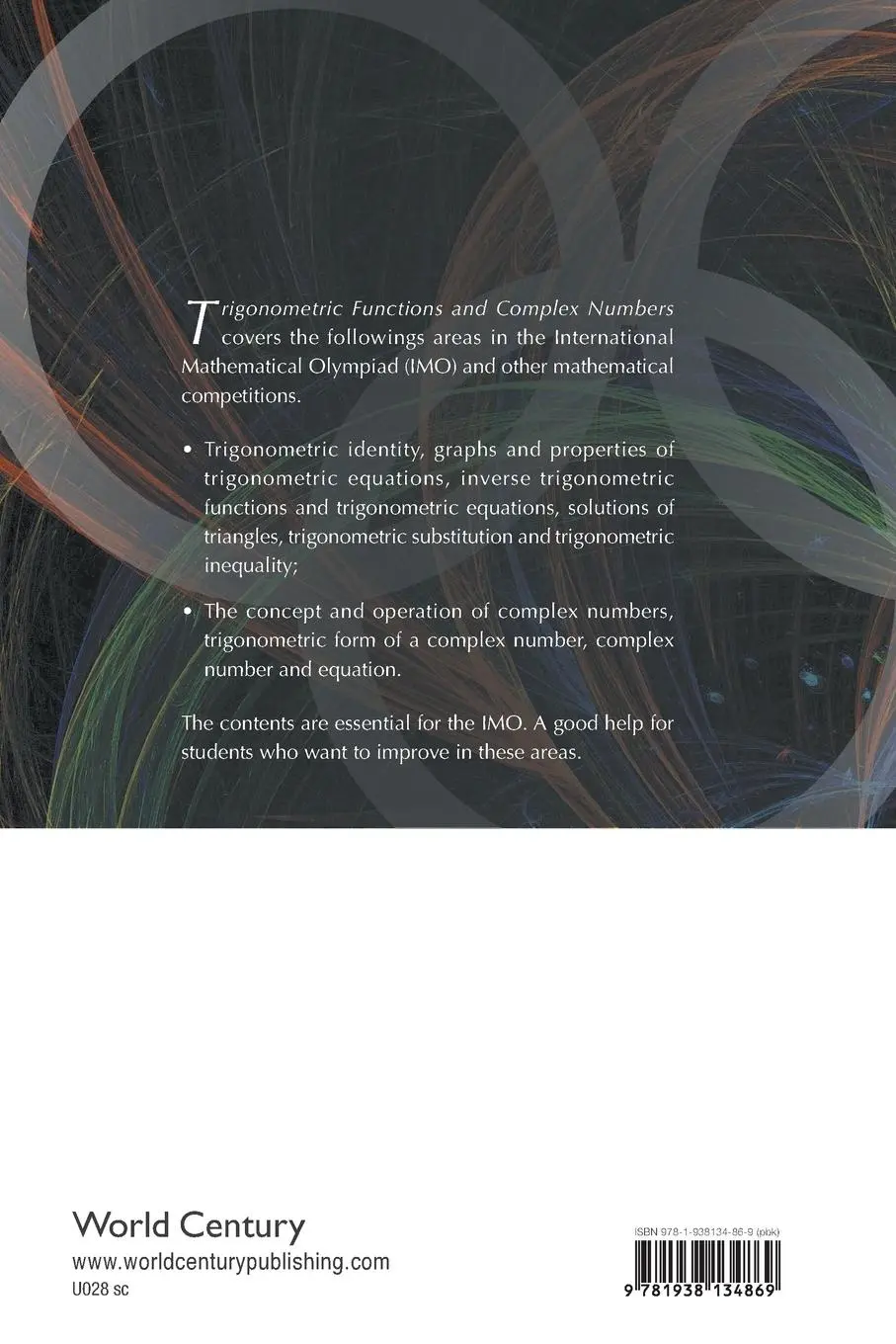 Rückseite: 9781938134869 | TRIGONOMETRIC FUNCTIONS AND COMPLEX NUMBERS | Shen | Taschenbuch