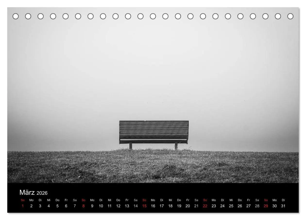 Bild: 9783516024869 | Monochrom 2026 (Tischkalender 2026 DIN A5 quer), CALVENDO...