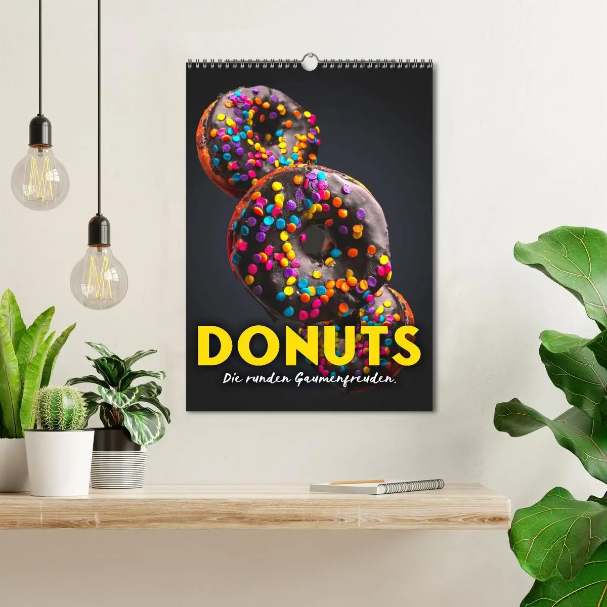 Bild: 9783516334869 | Donuts - Die runden Gaumenfreuden. (Wandkalender 2026 DIN A3 hoch),...