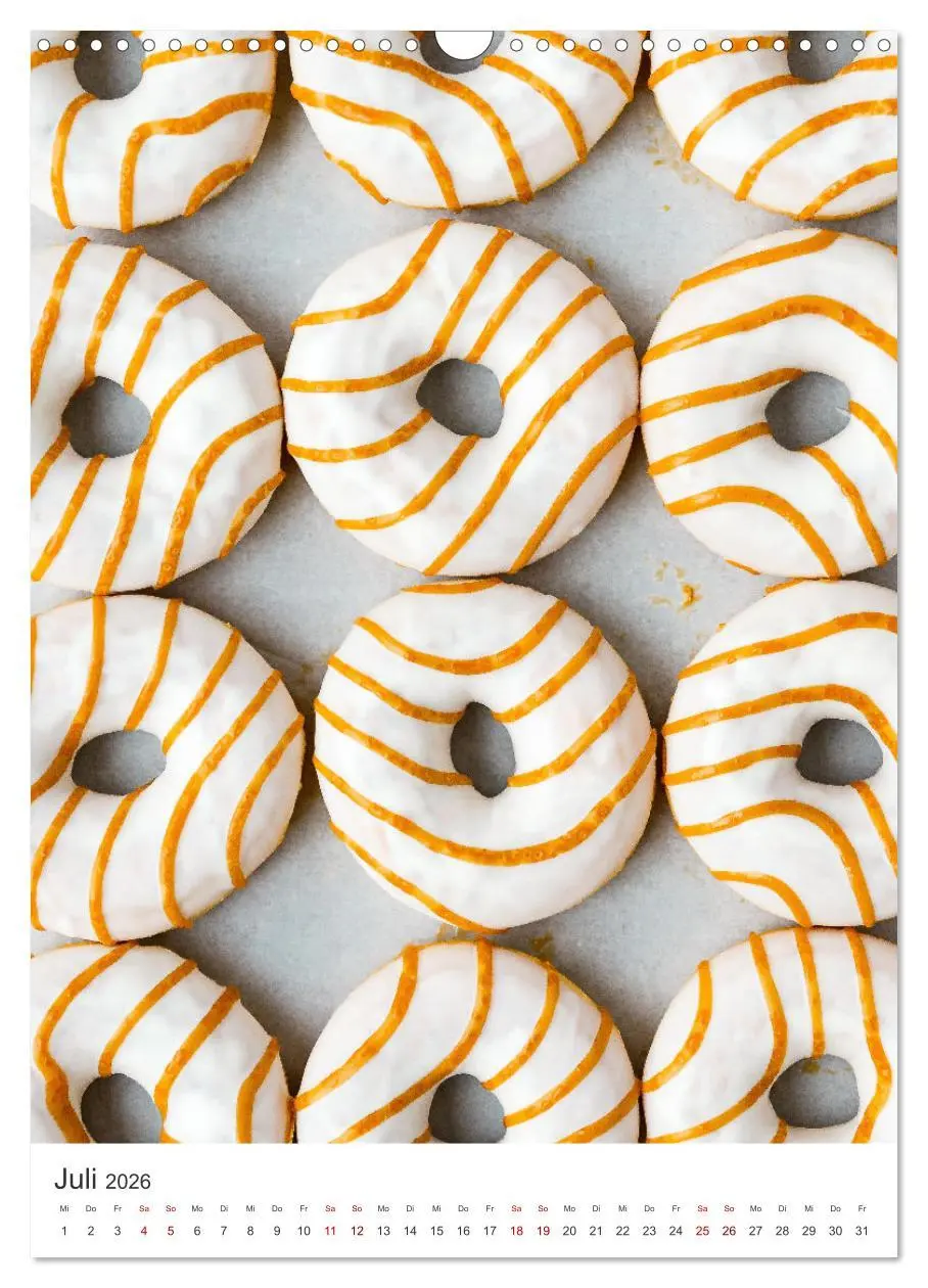 Bild: 9783516334869 | Donuts - Die runden Gaumenfreuden. (Wandkalender 2026 DIN A3 hoch),...
