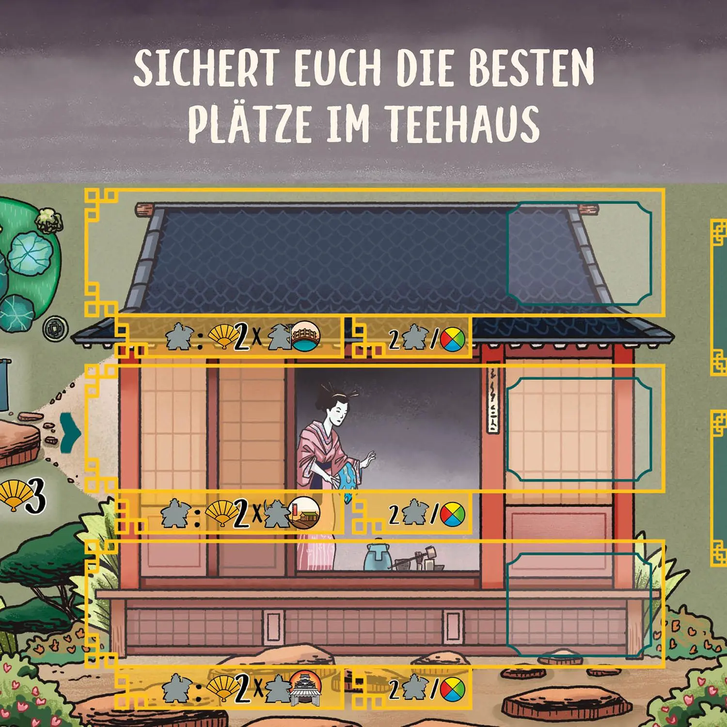 Bild: 4002051684969 | Die Weiße Burg - Erw. Die Tee-Zeremonie | Spiel | Santos (u. a.)