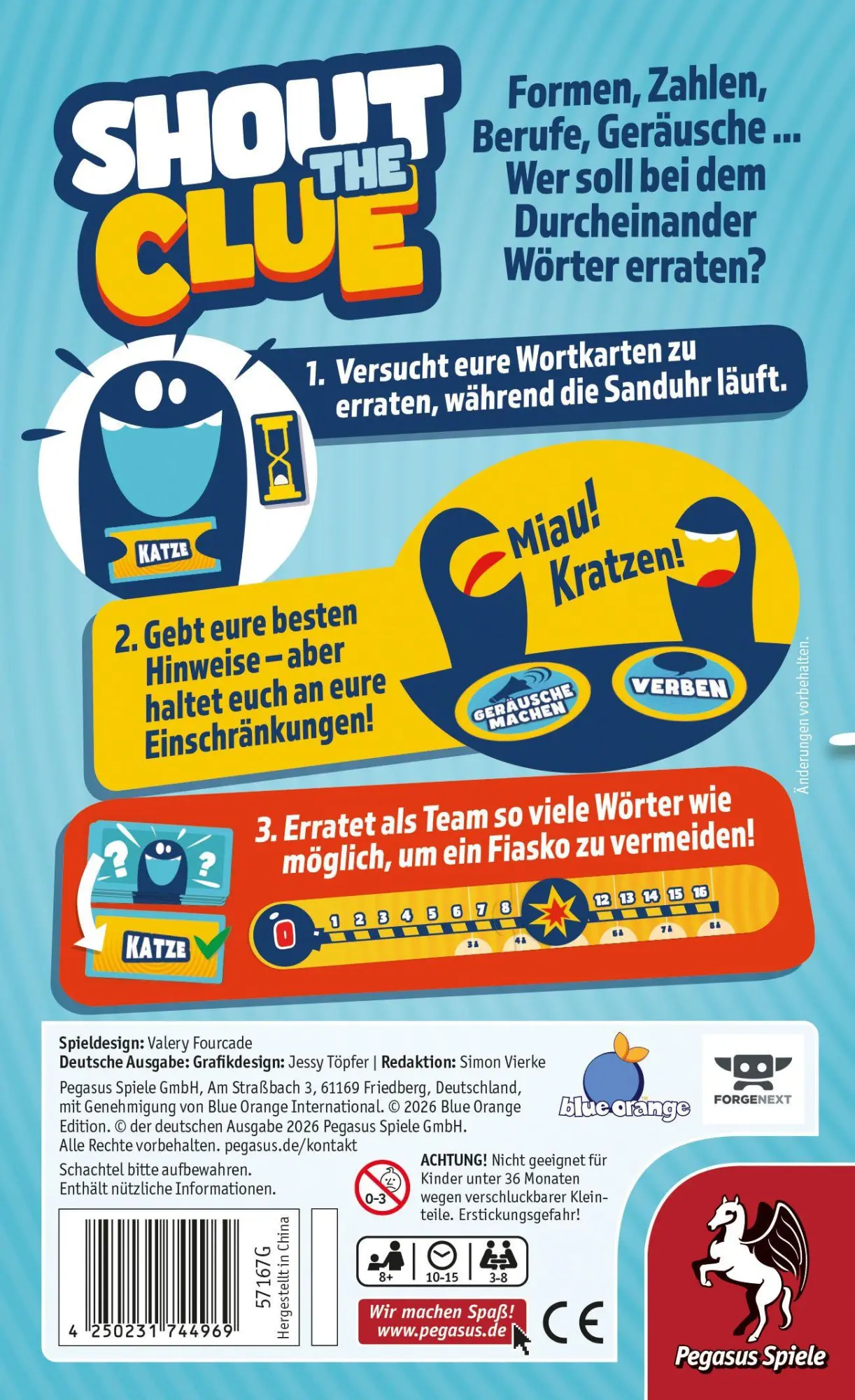 Bild: 4250231744969 | Shout the Clue | Spiel | 57167G | Deutsch | 2026 | Pegasus Spiele GmbH