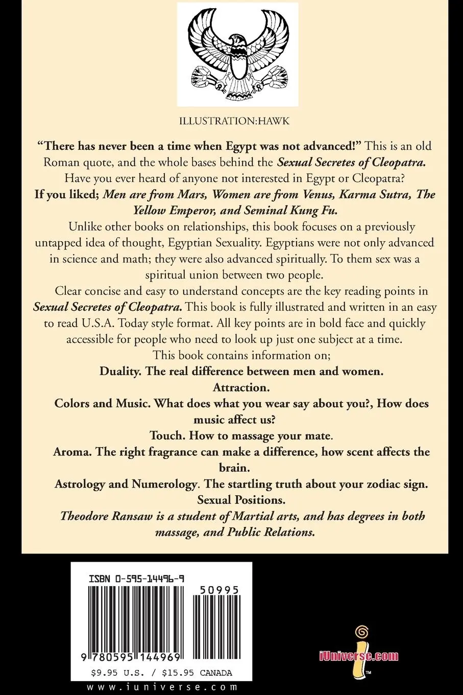 Rückseite: 9780595144969 | Sexual Secrets of Cleopatra | The Wisdom of the Ancient Egyptians