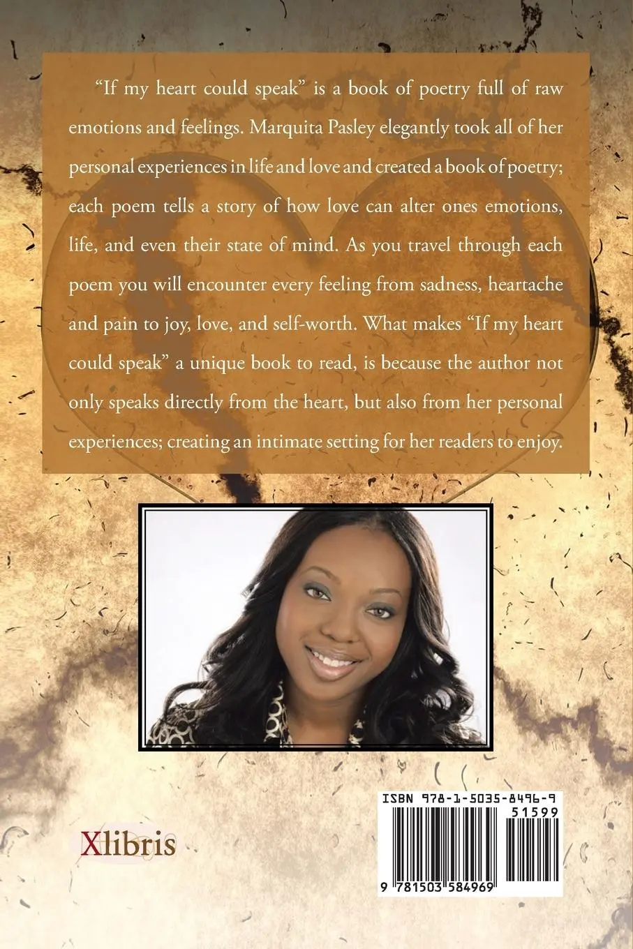 Rückseite: 9781503584969 | If My Heart Could Speak | Marquita N. Pasley | Taschenbuch | Englisch