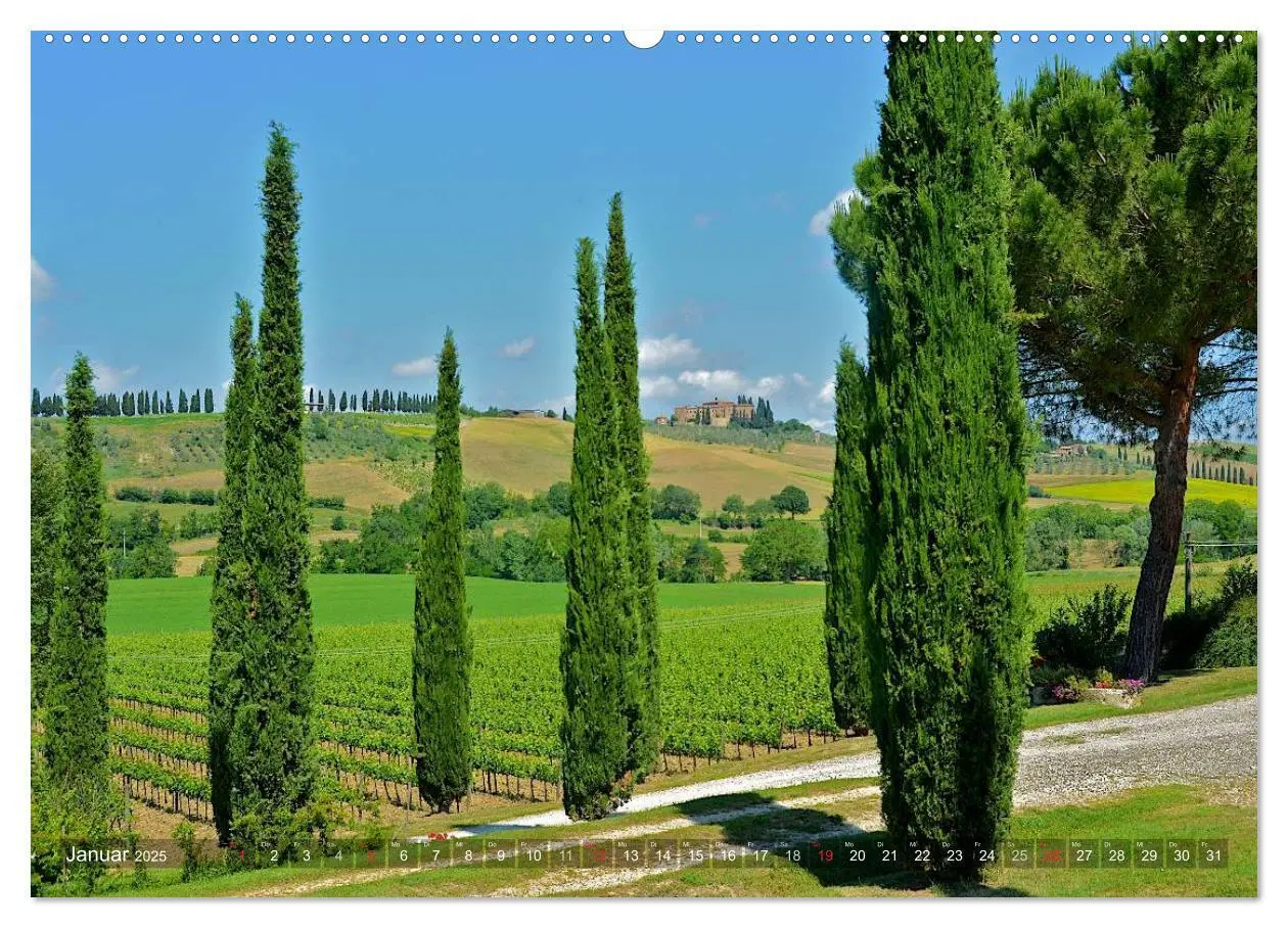 Bild: 9783435524969 | Toskana - Magie der Farben (Wandkalender 2025 DIN A2 quer),...