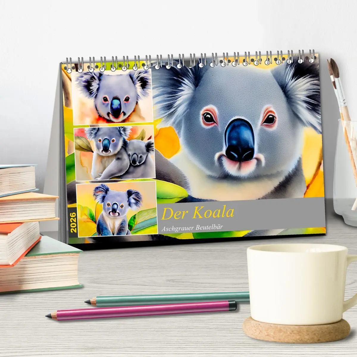 Bild: 9783457854969 | Der Koala 2026. Aschgrauer Beutelbär (Tischkalender 2026 DIN A5...