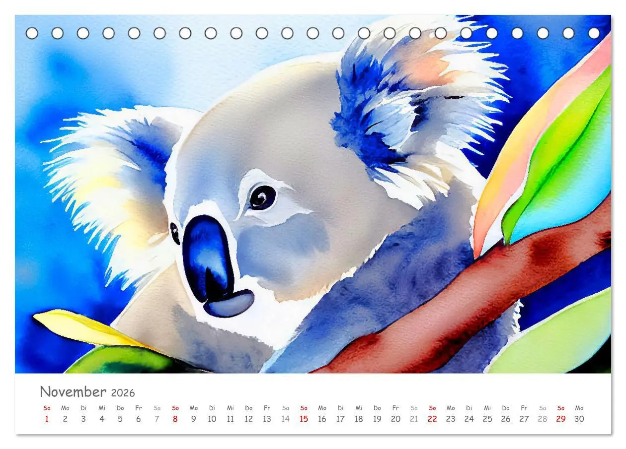 Bild: 9783457854969 | Der Koala 2026. Aschgrauer Beutelbär (Tischkalender 2026 DIN A5...