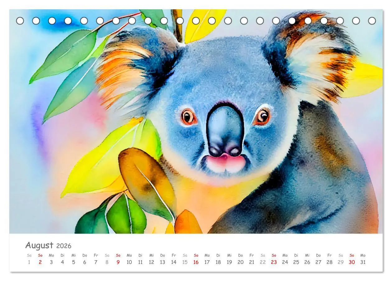 Bild: 9783457854969 | Der Koala 2026. Aschgrauer Beutelbär (Tischkalender 2026 DIN A5...