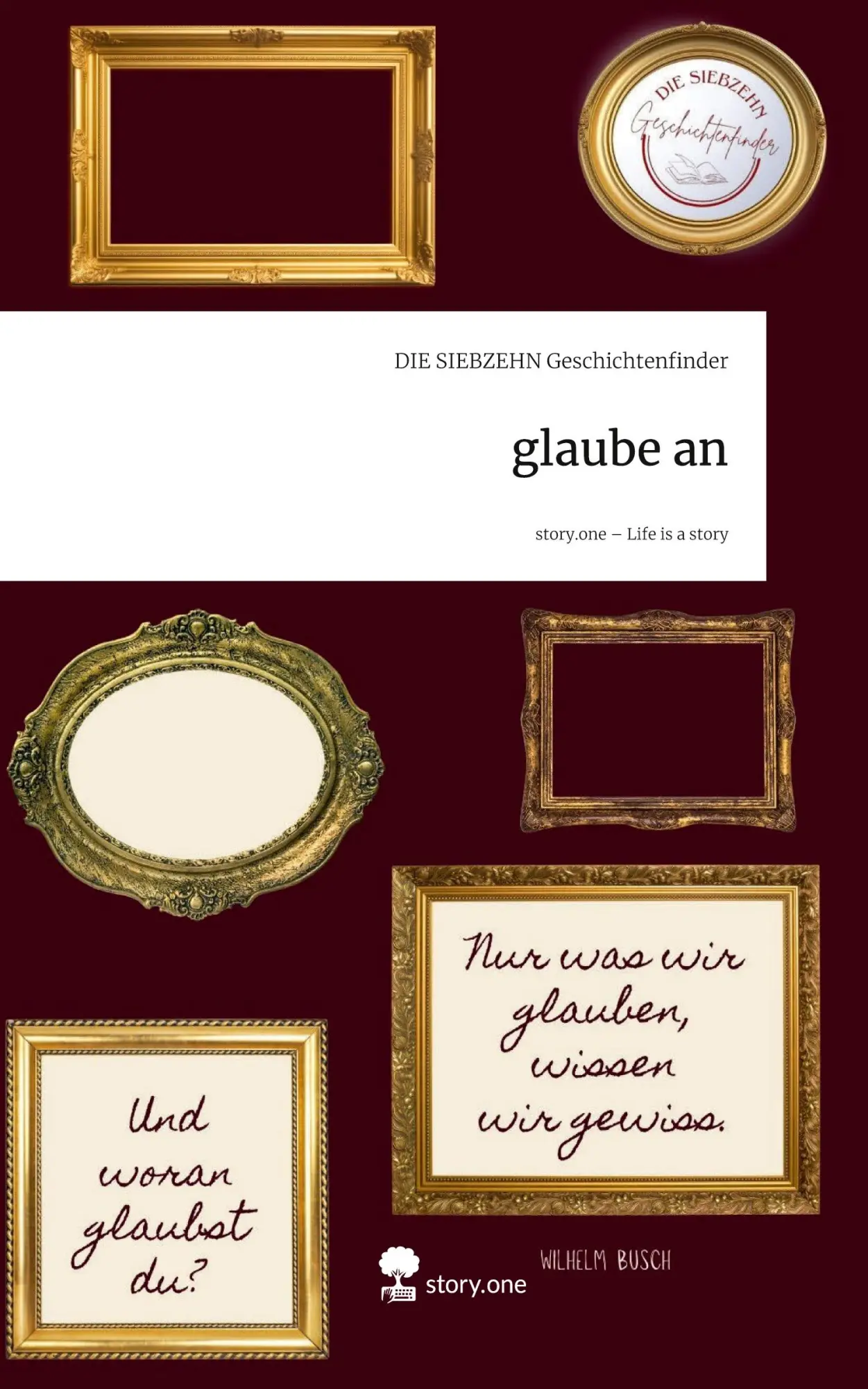 Cover: 9783711594969 | glaube an. Life is a Story - story.one | Geschichtenfinder | Buch