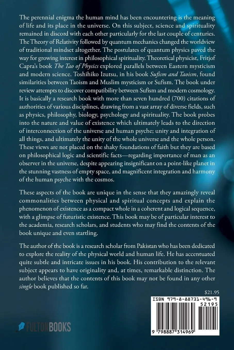 Rückseite: 9798887314969 | PHYSICS AND SUFI COSMOLOGY | Sardar Irshad Shaheen | Taschenbuch