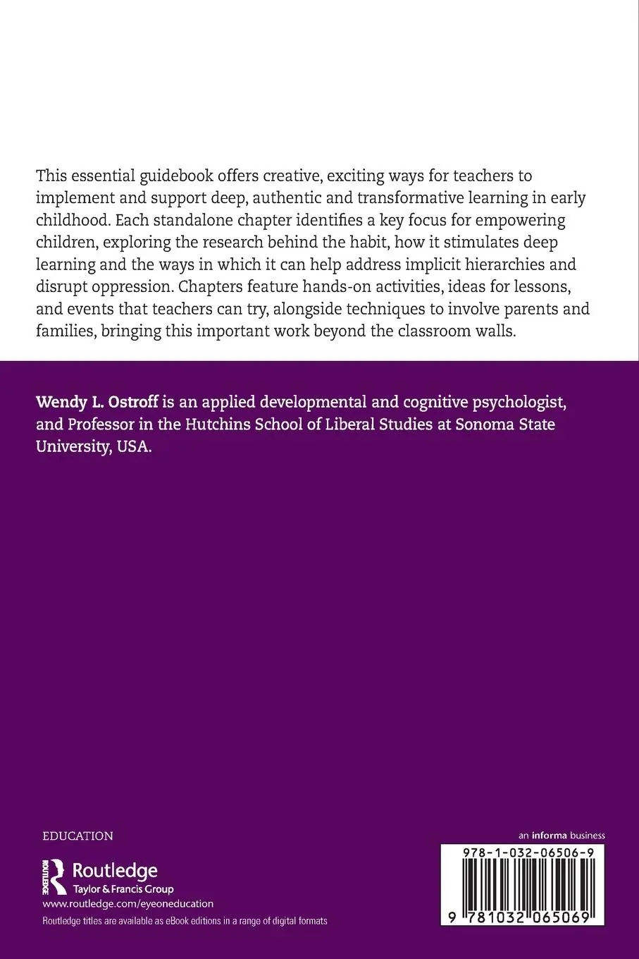 Rückseite: 9781032065069 | Empowering Young Children | Wendy Ostroff | Taschenbuch | Englisch