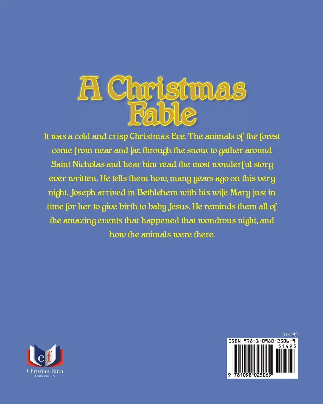 Rückseite: 9781098025069 | A Christmas Fable | Joan Carter | Taschenbuch | Englisch | 2020