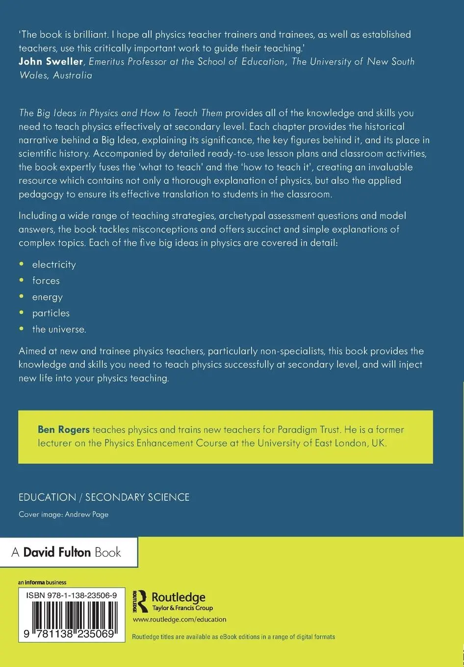 Rückseite: 9781138235069 | The Big Ideas in Physics and How to Teach Them | Ben Rogers | Buch