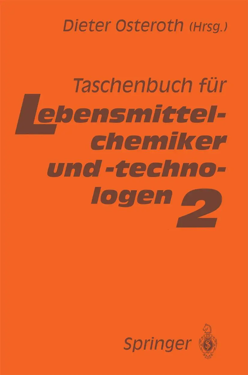Cover: 9783642635069 | Taschenbuch für Lebensmittelchemiker und -technologen | Band 2 | Buch