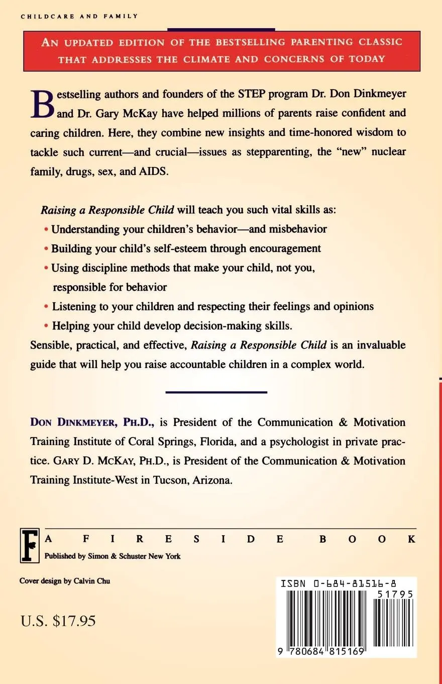 Rückseite: 9780684815169 | Raising a Responsible Child | Don C. Sr. Dinkmeyer (u. a.) | Buch