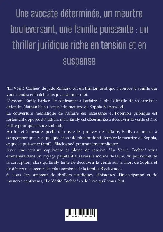 Rückseite: 9783384235169 | La Vérité Cachée | Jade Romano | Taschenbuch | Französisch | 2024