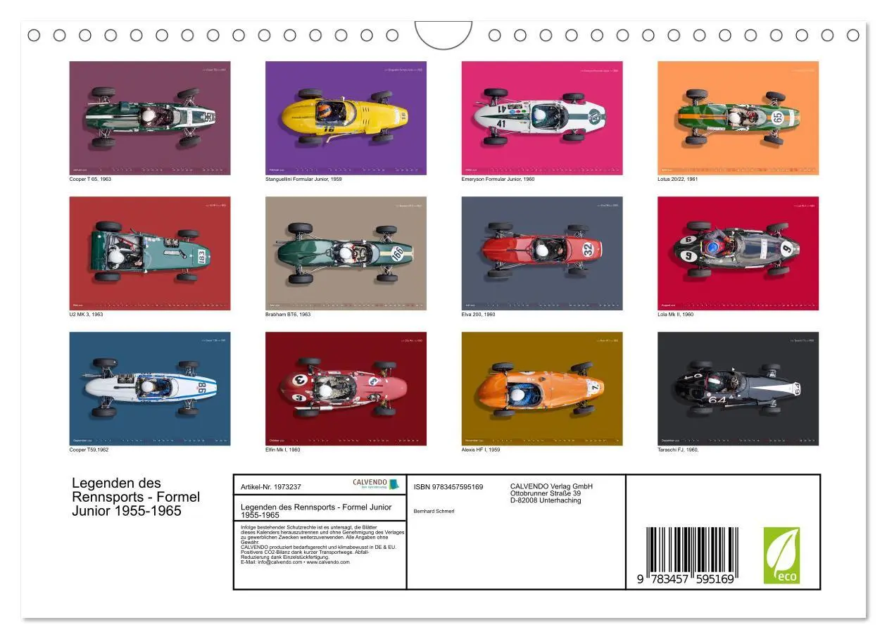 Bild: 9783457595169 | Legenden des Rennsports - Formel Junior 1955-1965 (Wandkalender...