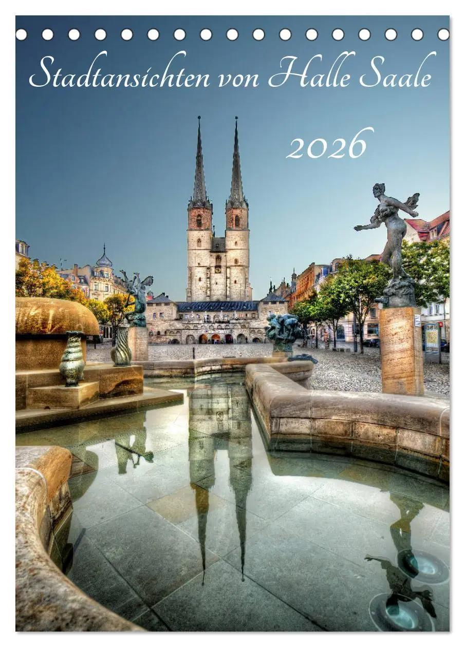 Cover: 9783516445169 | Stadtansichten von Halle Saale 2026 (Tischkalender 2026 DIN A5...