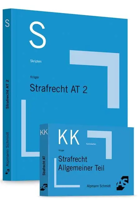 Paket Krüger, Skript Strafrecht AT 2 + Krüger, Karteikarten Strafrecht AT