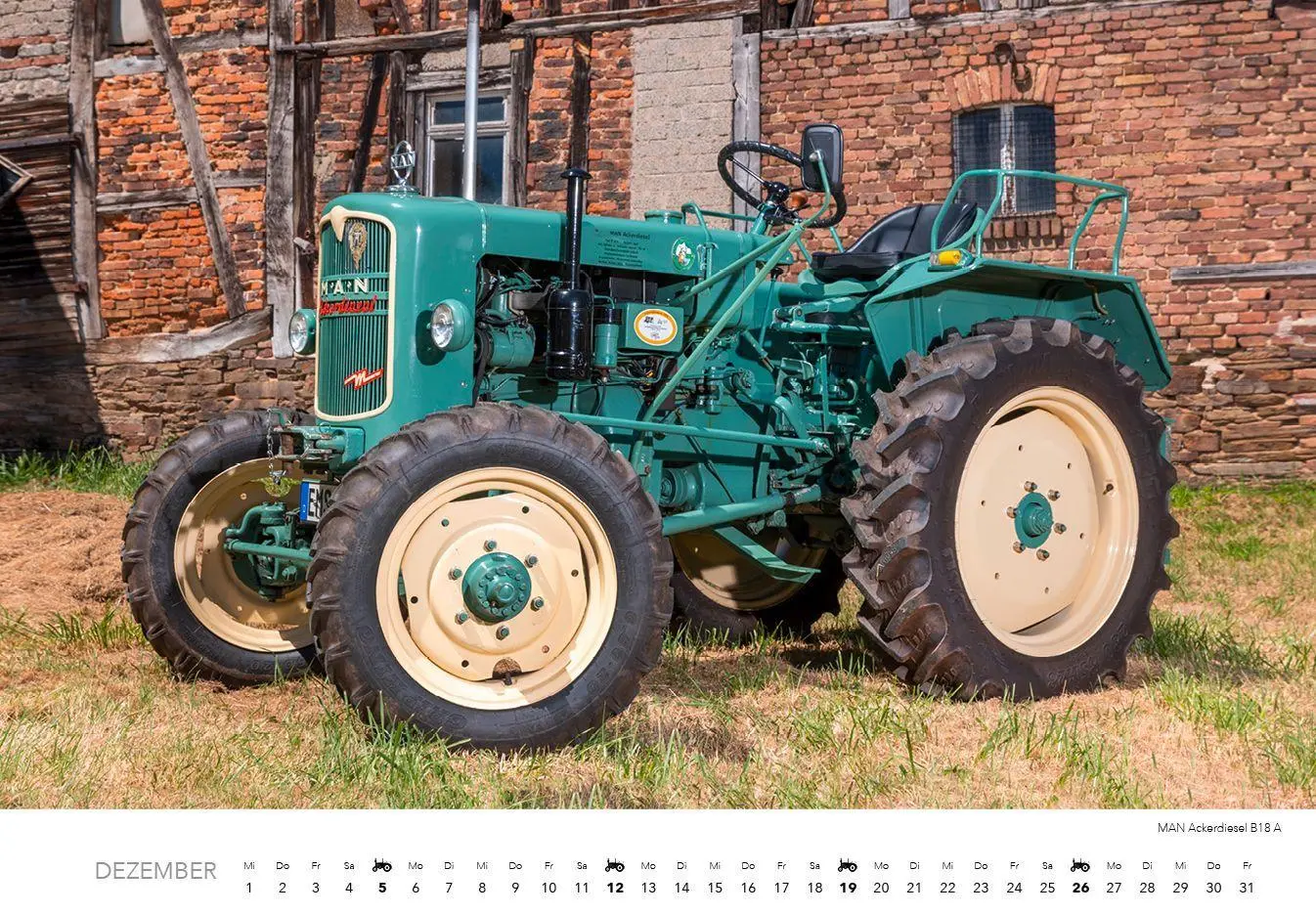 Bild: 9783960585169 | Klassische Traktoren 2027 - Mittelformat-Kalender | Frank Lutzebäck