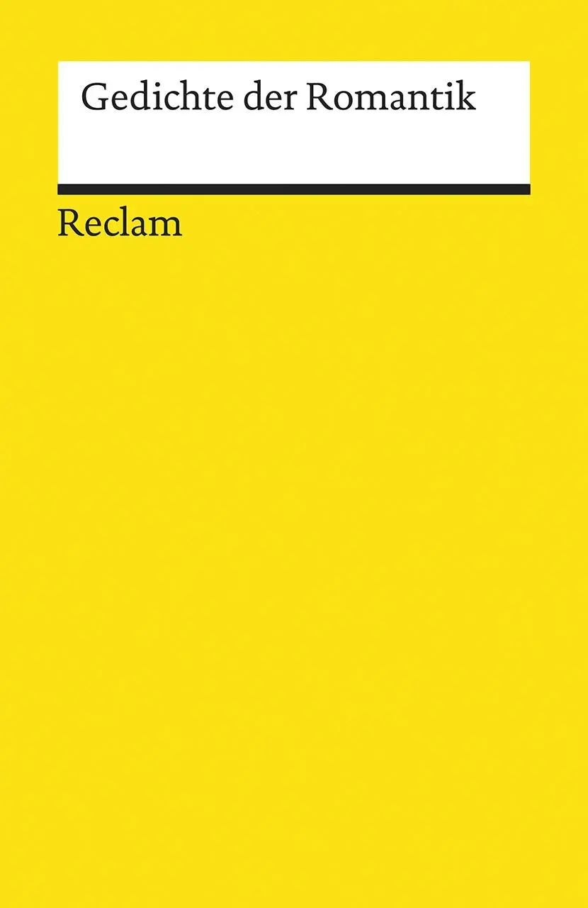 Cover: 9783150195369 | Gedichte der Romantik | Wolfgang Frühwald | Taschenbuch | 562 S.