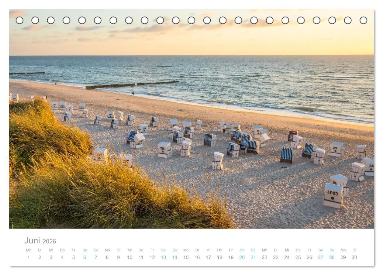 Bild: 9783457335369 | Sylt süchtig (Tischkalender 2026 DIN A5 quer), CALVENDO Monatskalender