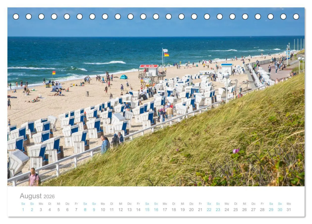 Bild: 9783457335369 | Sylt süchtig (Tischkalender 2026 DIN A5 quer), CALVENDO Monatskalender