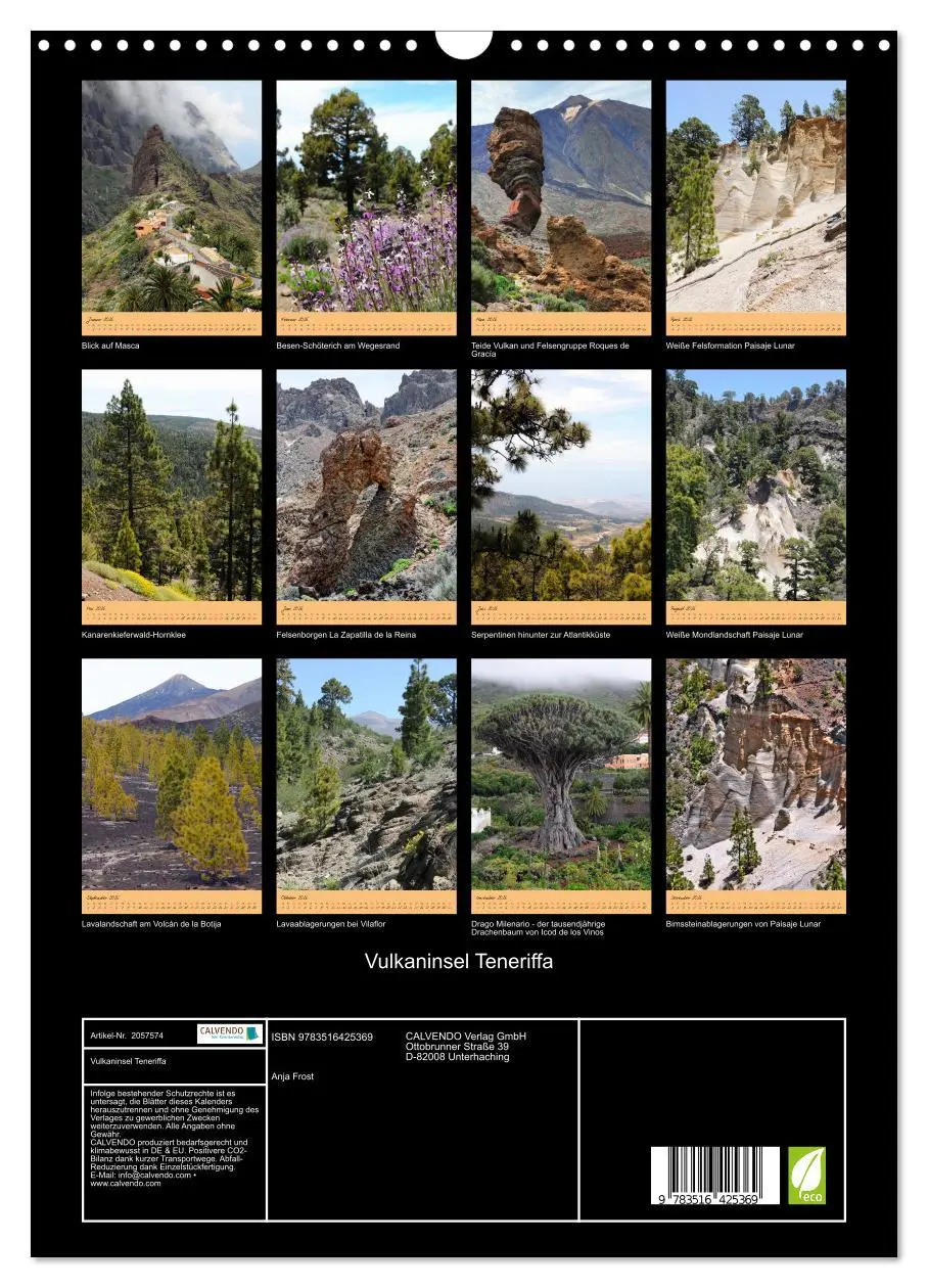 Bild: 9783516425369 | Vulkaninsel Teneriffa (Wandkalender 2026 DIN A3 hoch), CALVENDO...