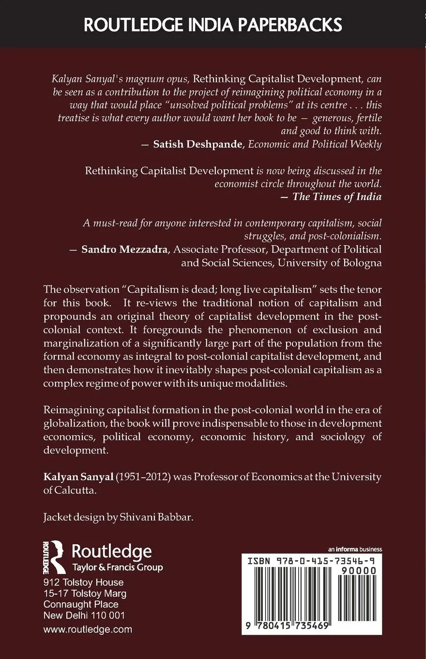 Rückseite: 9780415735469 | Rethinking Capitalist Development | Kalyan Sanyal | Taschenbuch | 2013