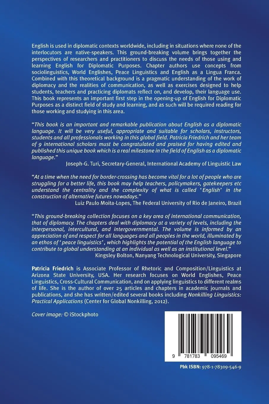 Rückseite: 9781783095469 | English for Diplomatic Purposes | Patricia Friedrich | Taschenbuch