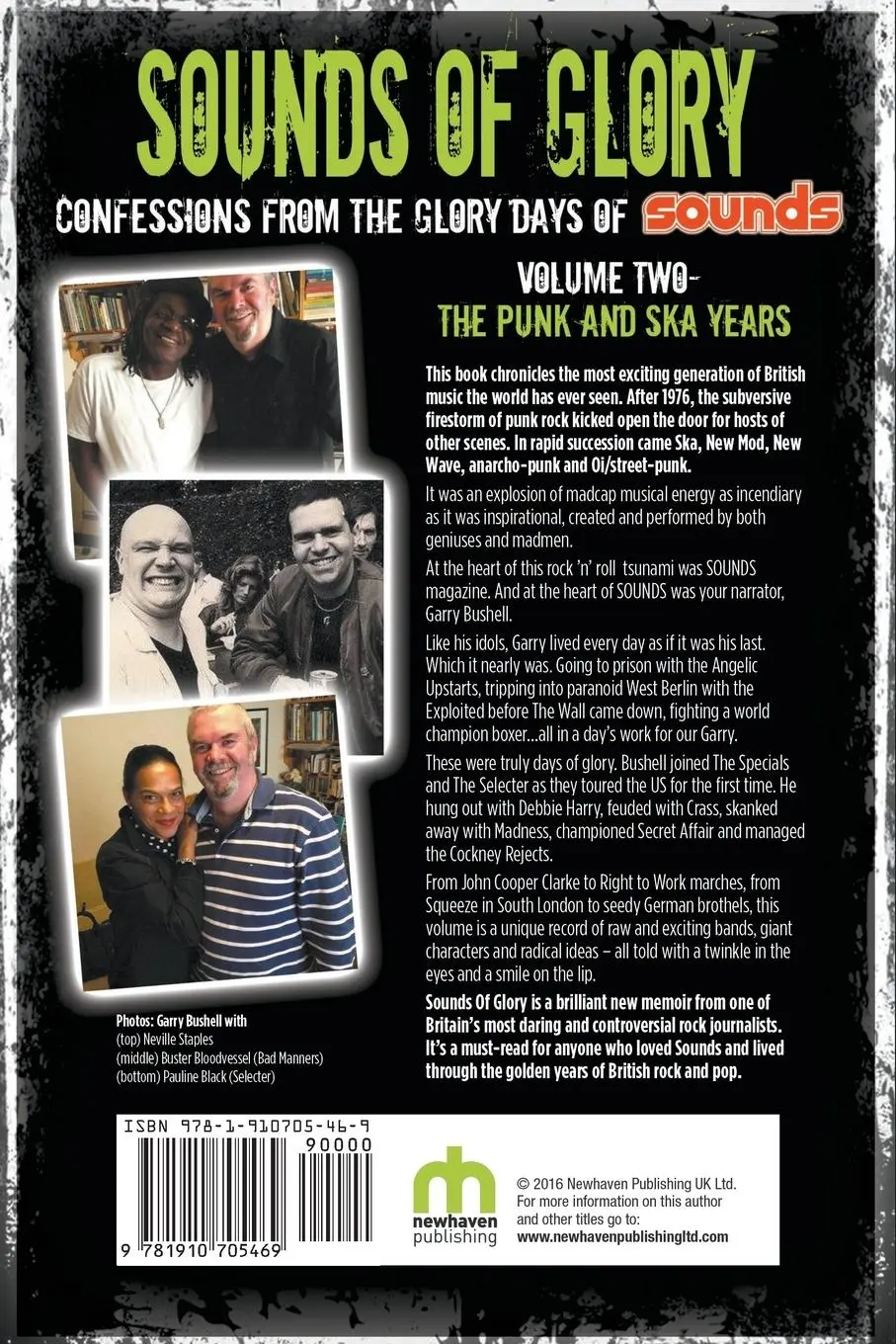 Rückseite: 9781910705469 | Sounds of Glory | The Punk and Ska Years | Garry Bushell | Taschenbuch