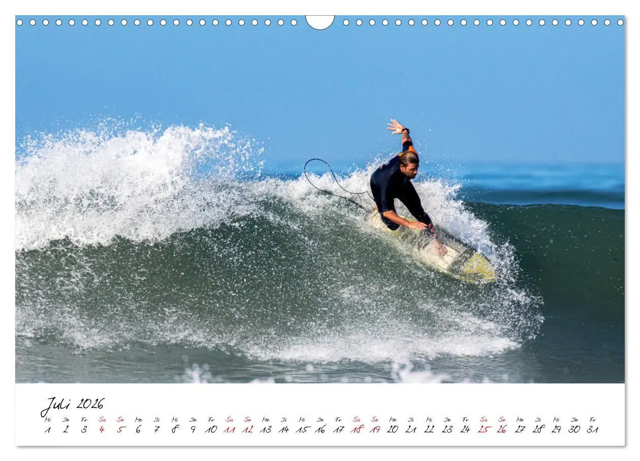 Bild: 9783457565469 | Surfen in der Bretagne (Wandkalender 2026 DIN A3 quer), CALVENDO...