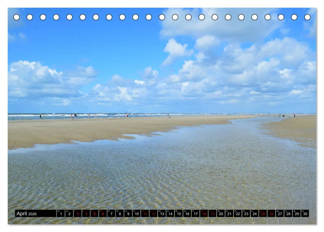 Bild: 9783457875469 | Entlang der Nordseeküste (Tischkalender 2026 DIN A5 quer), CALVENDO...