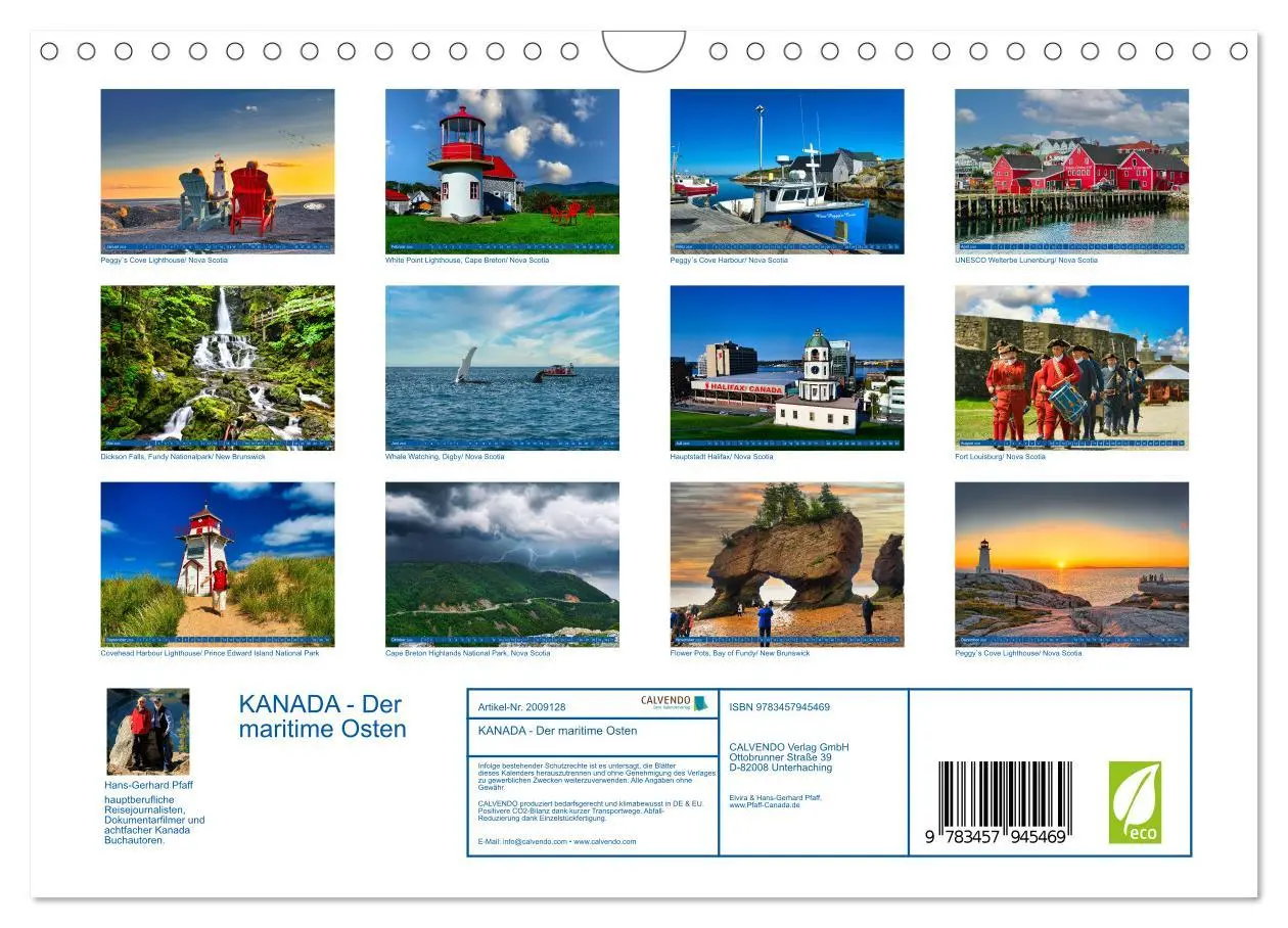 Bild: 9783457945469 | KANADA - Der maritime Osten (Wandkalender 2026 DIN A4 quer),...