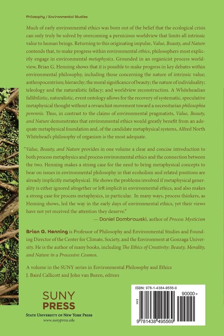 Rückseite: 9781438495569 | Value, Beauty, and Nature | Brian G. Henning | Taschenbuch | Englisch