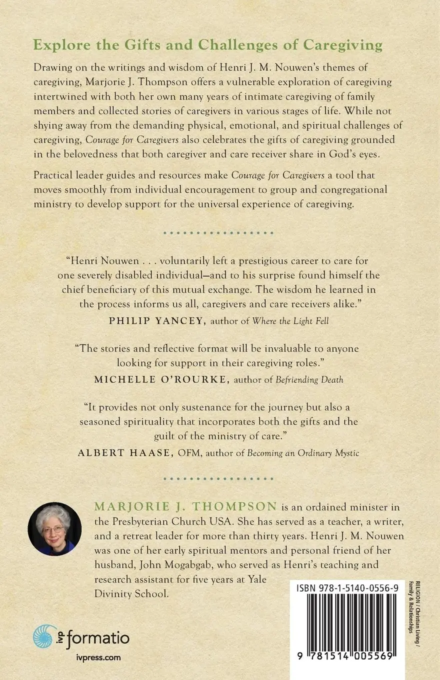 Rückseite: 9781514005569 | Courage for Caregivers | Marjorie J. Thompson | Taschenbuch | Englisch