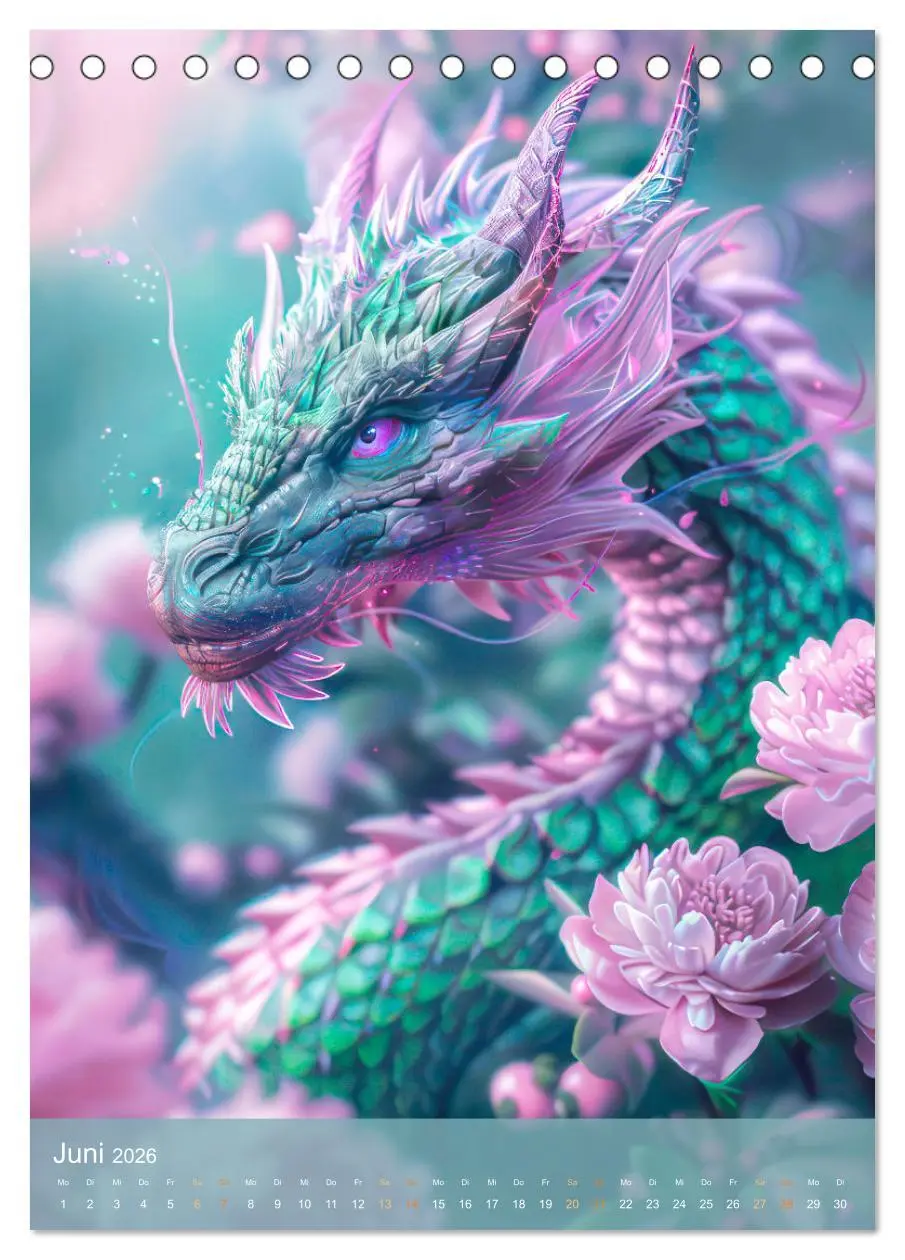 Bild: 9783516265569 | Drachen - Im Fantasieland gesichtet (Tischkalender 2026 DIN A5...