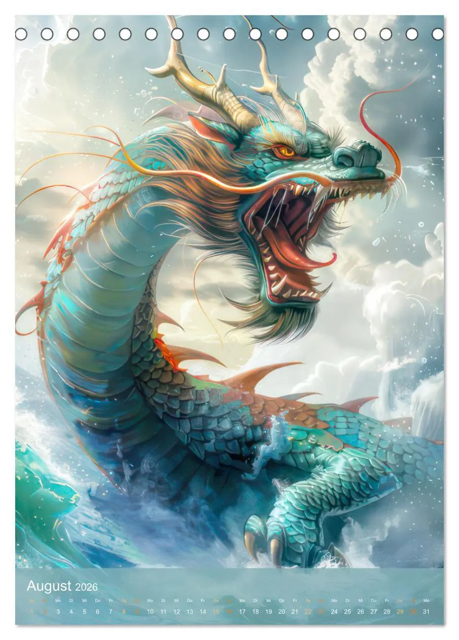 Bild: 9783516265569 | Drachen - Im Fantasieland gesichtet (Tischkalender 2026 DIN A5...