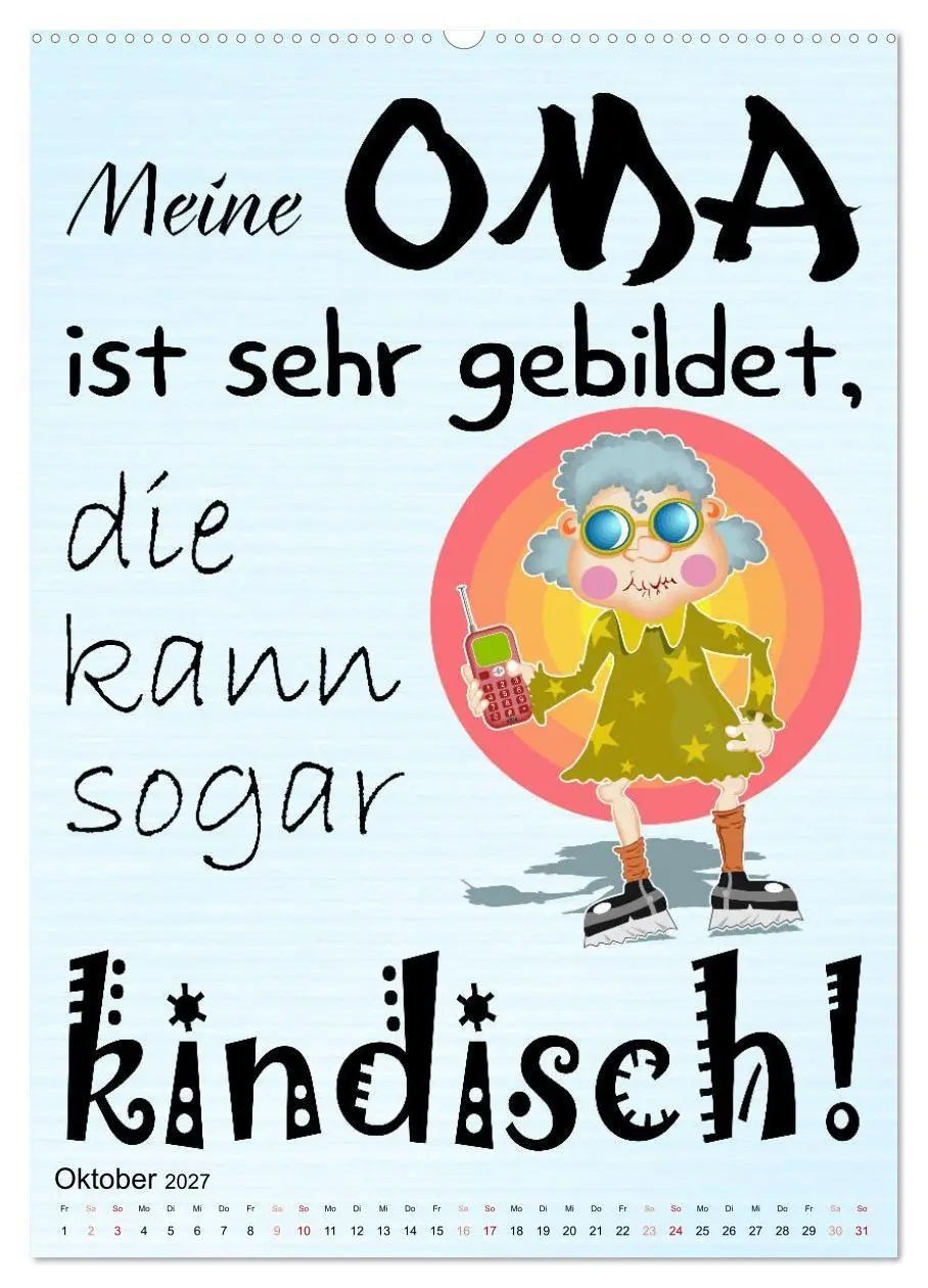 Bild: 9783569355569 | Glück ist, Oma zu sein (hochwertiger Premium Wandkalender 2027 DIN...