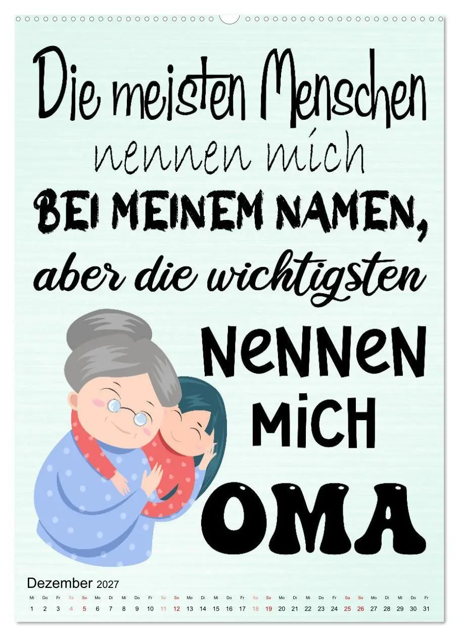 Bild: 9783569355569 | Glück ist, Oma zu sein (hochwertiger Premium Wandkalender 2027 DIN...