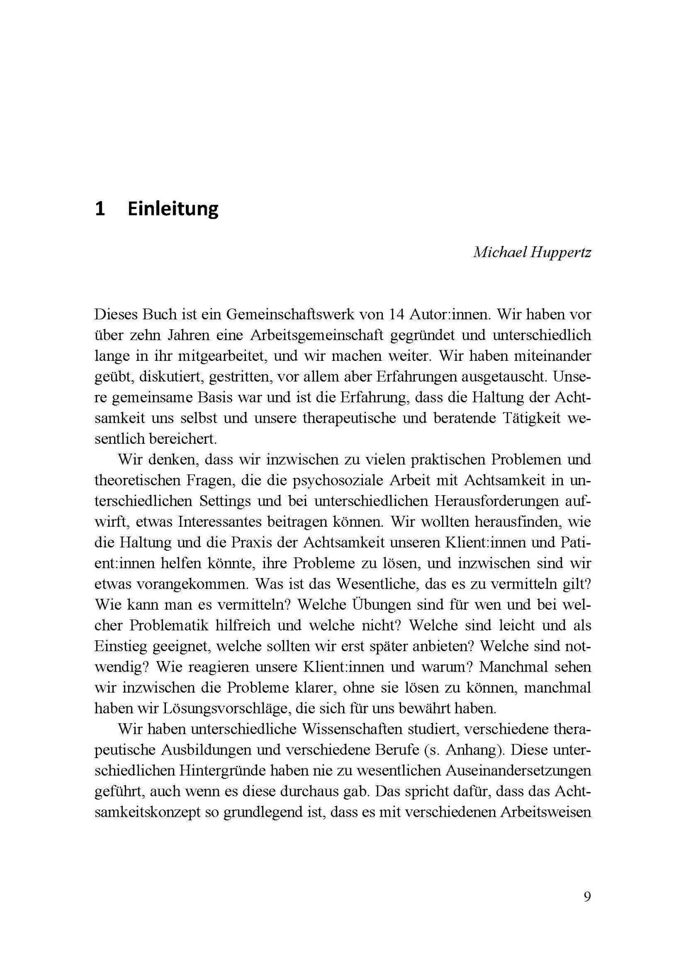 Bild: 9783863215569 | Achtsamkeitsbasierte Therapie und Beratung | Michael Huppertz | Buch