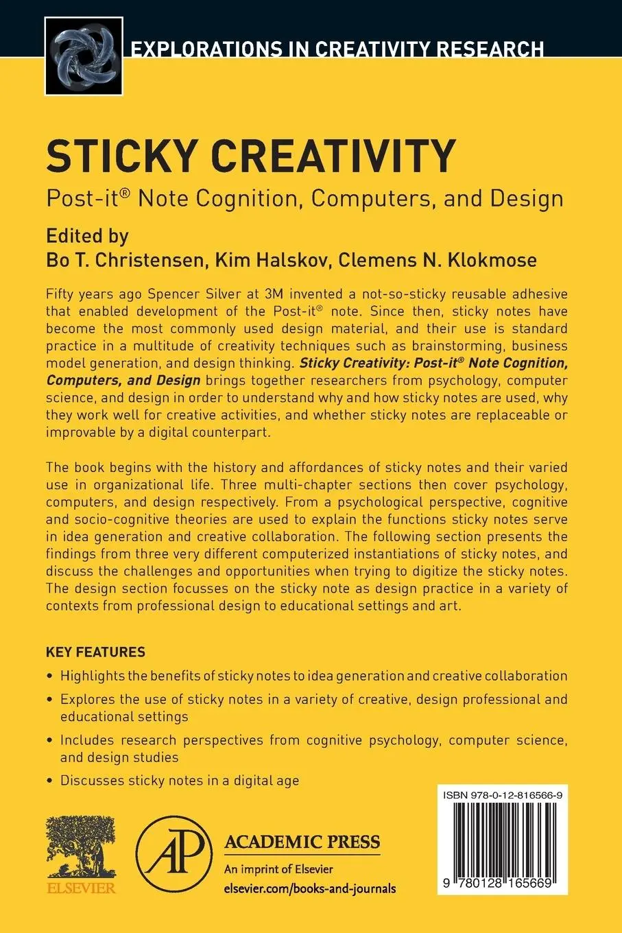 Rückseite: 9780128165669 | Sticky Creativity | Post-it® Note Cognition, Computers, and Design