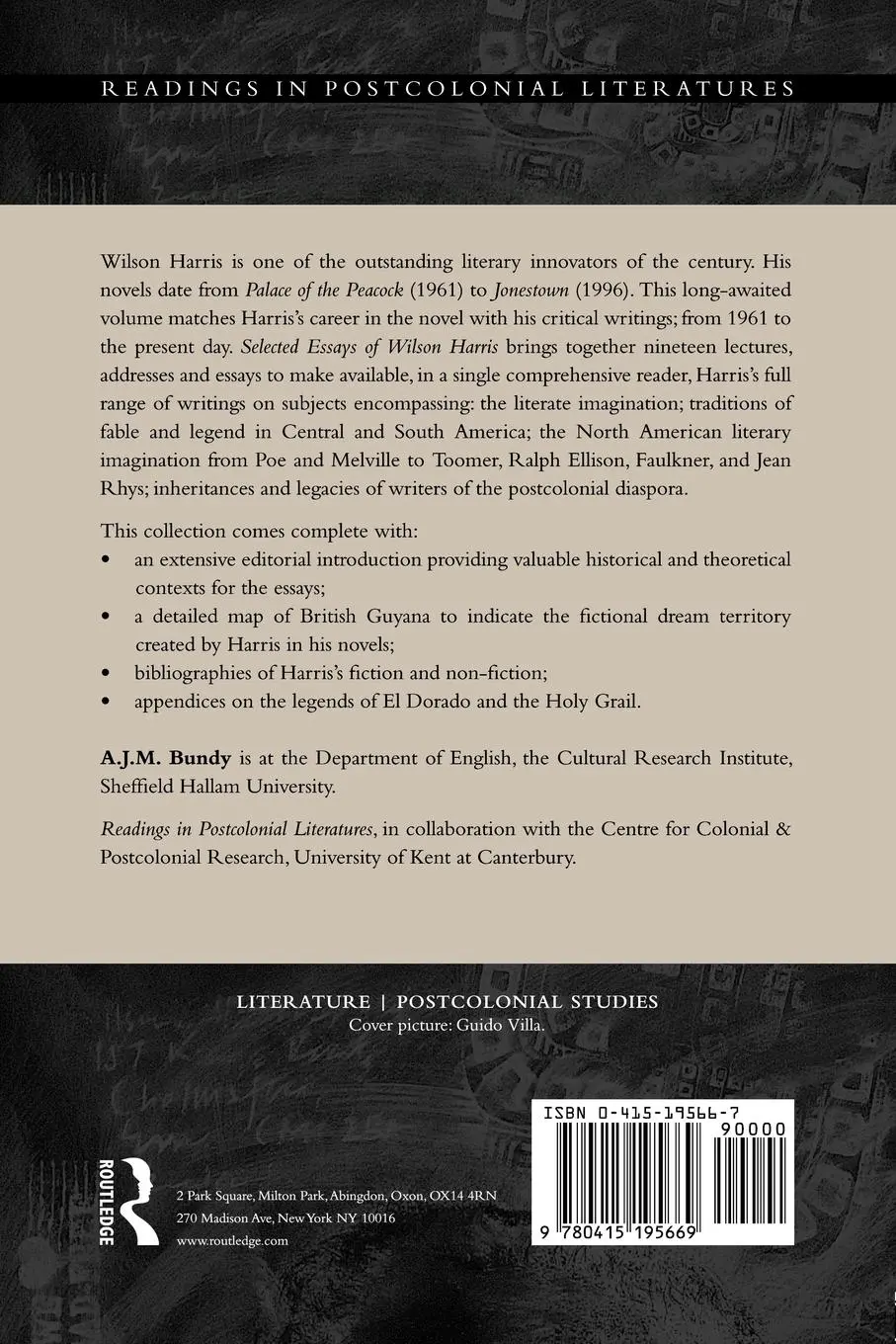 Rückseite: 9780415195669 | Selected Essays of Wilson Harris | A. J. M. Bundy | Taschenbuch | 1999