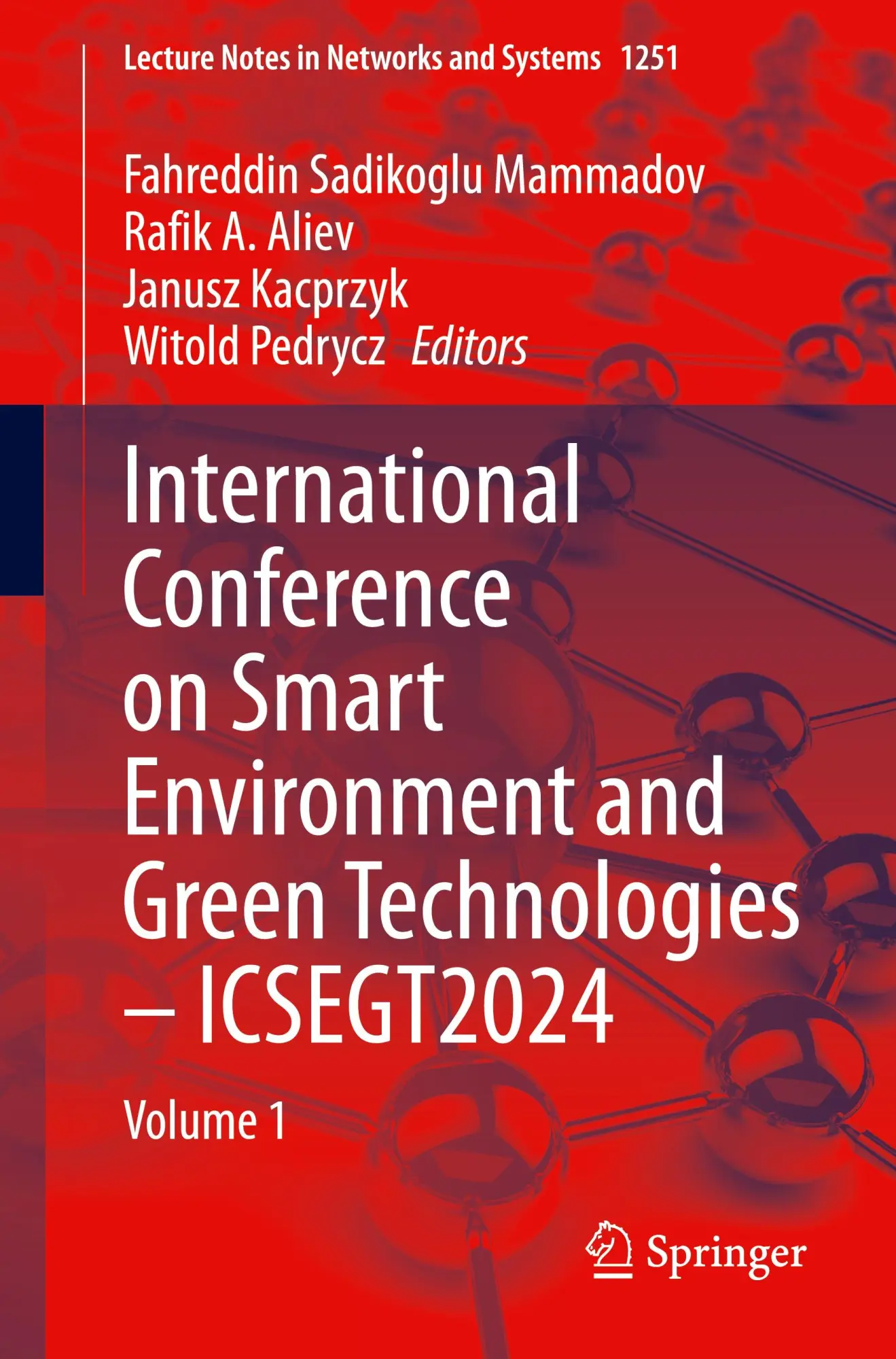 Cover: 9783031815669 | International Conference on Smart Environment and Green...